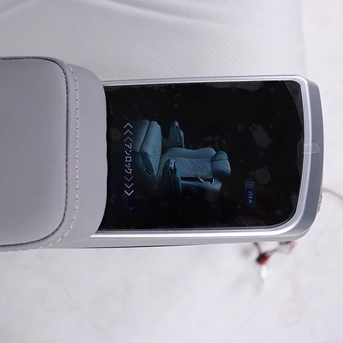 Luxury captain's chair with control screen