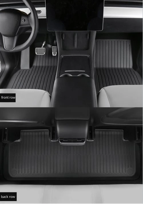 Tesla Model 3 Model Y TPE foot pad loading real pictures Tesla Model 3 Model Y TPE foot pad loading real pictures