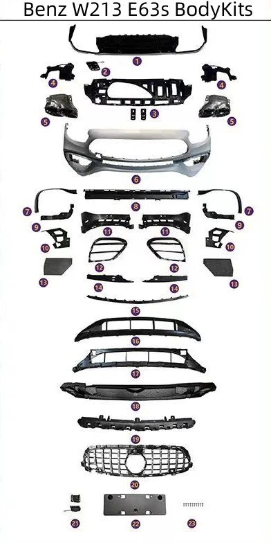 Mercedes W213 E63s Body Kit Form Mercedes W213 E63s Body Kit Form