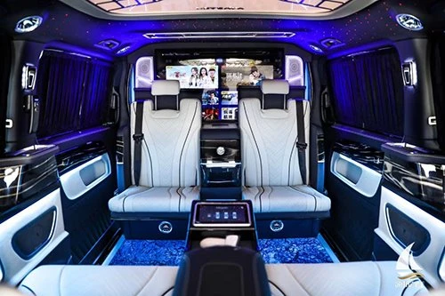 High-end luxury stone luminous floor real car installation renderings 9