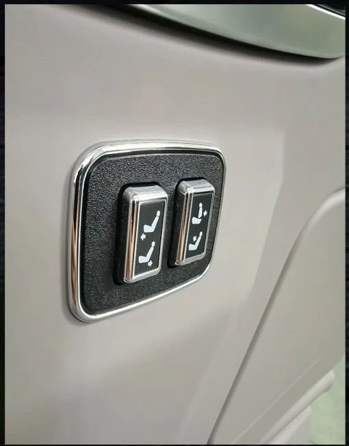 Truck luxury bench with adjustment buttons