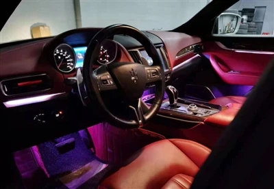 Maserati Levante Mengubah 64-Lampu Suasana Warna Untuk Memperkaya Nilai Dalaman.
