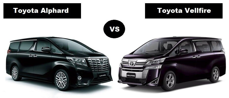 Toyota Alphard vs Vellfire Toyota Alphard vs Vellfire